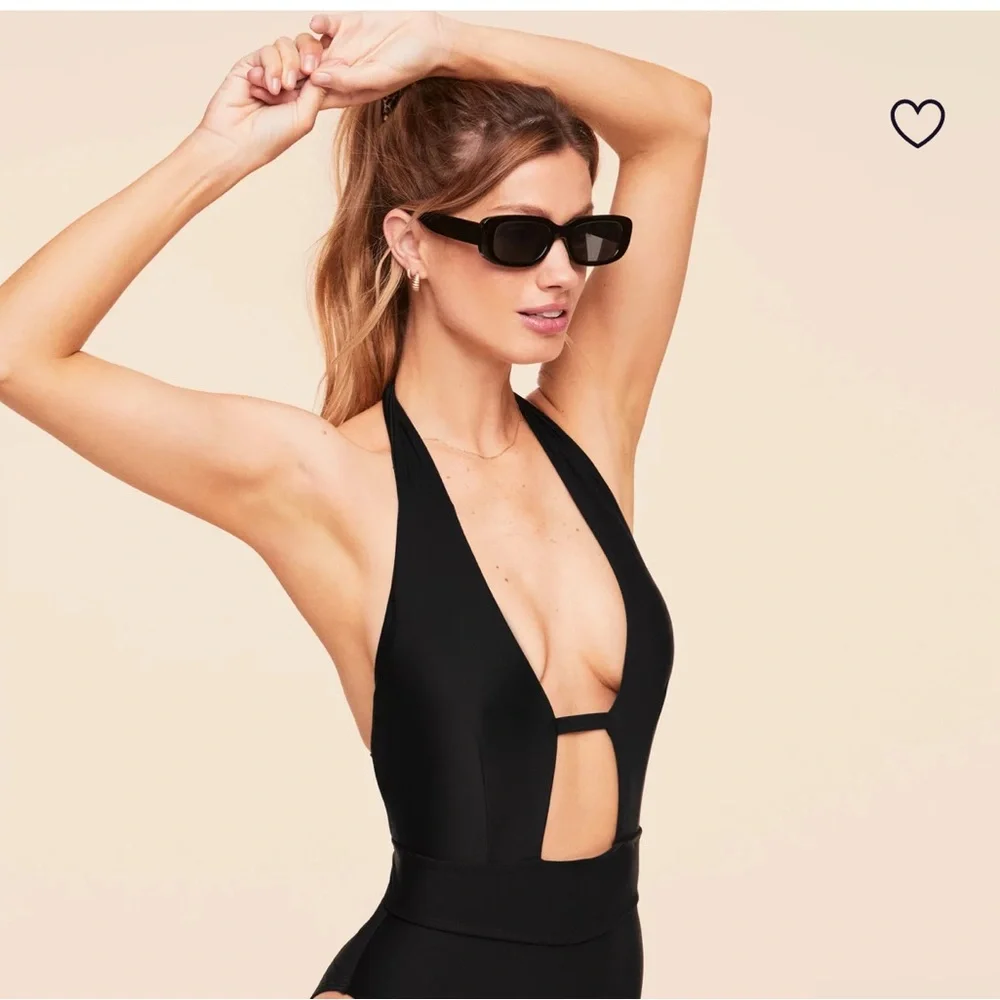 Adore Me NEW Black Brinlee Contour One Piece Swimsuit - Size Medium - Picture 3 of 12